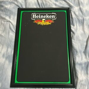 Heineken Chalk Board - Hangs to walls etc
